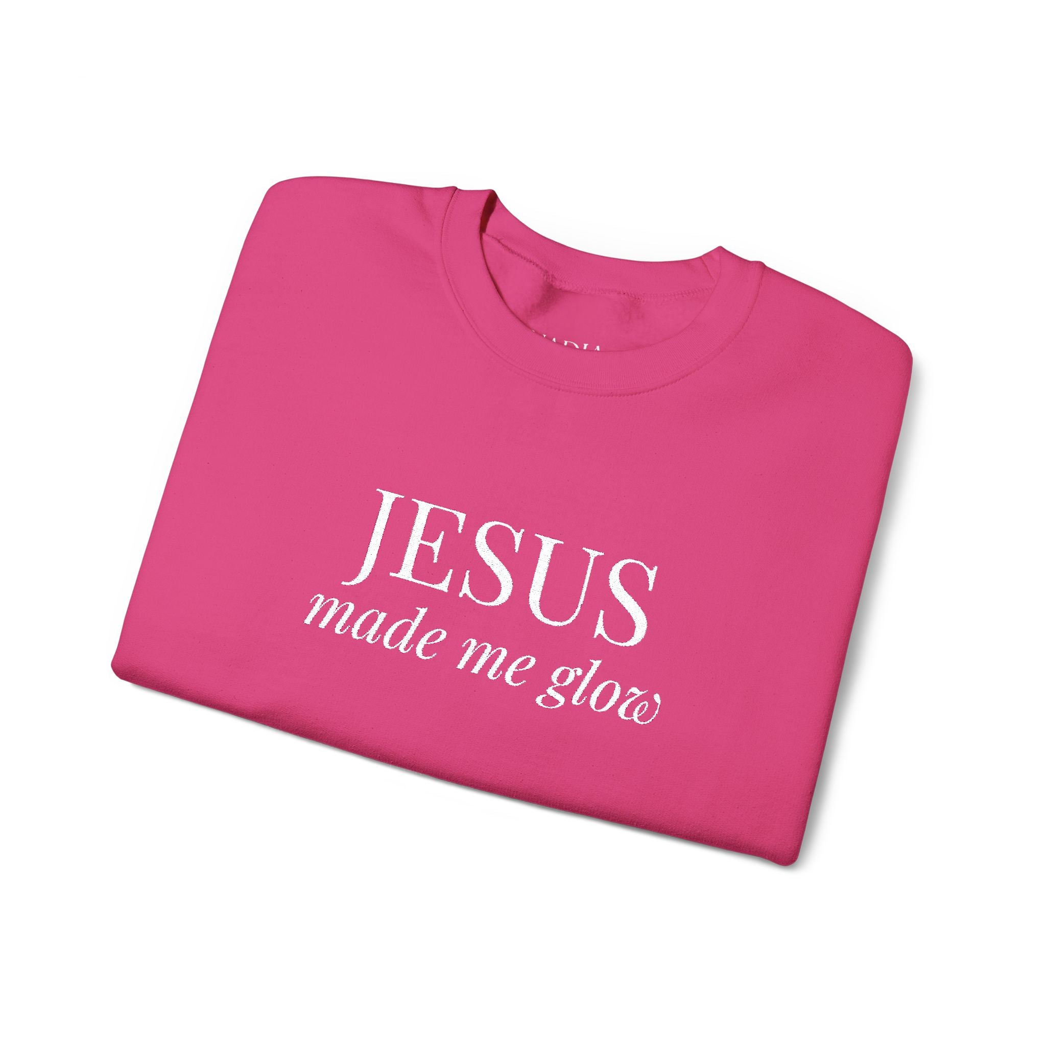 Jesus Made Me Glow Sweatshirt