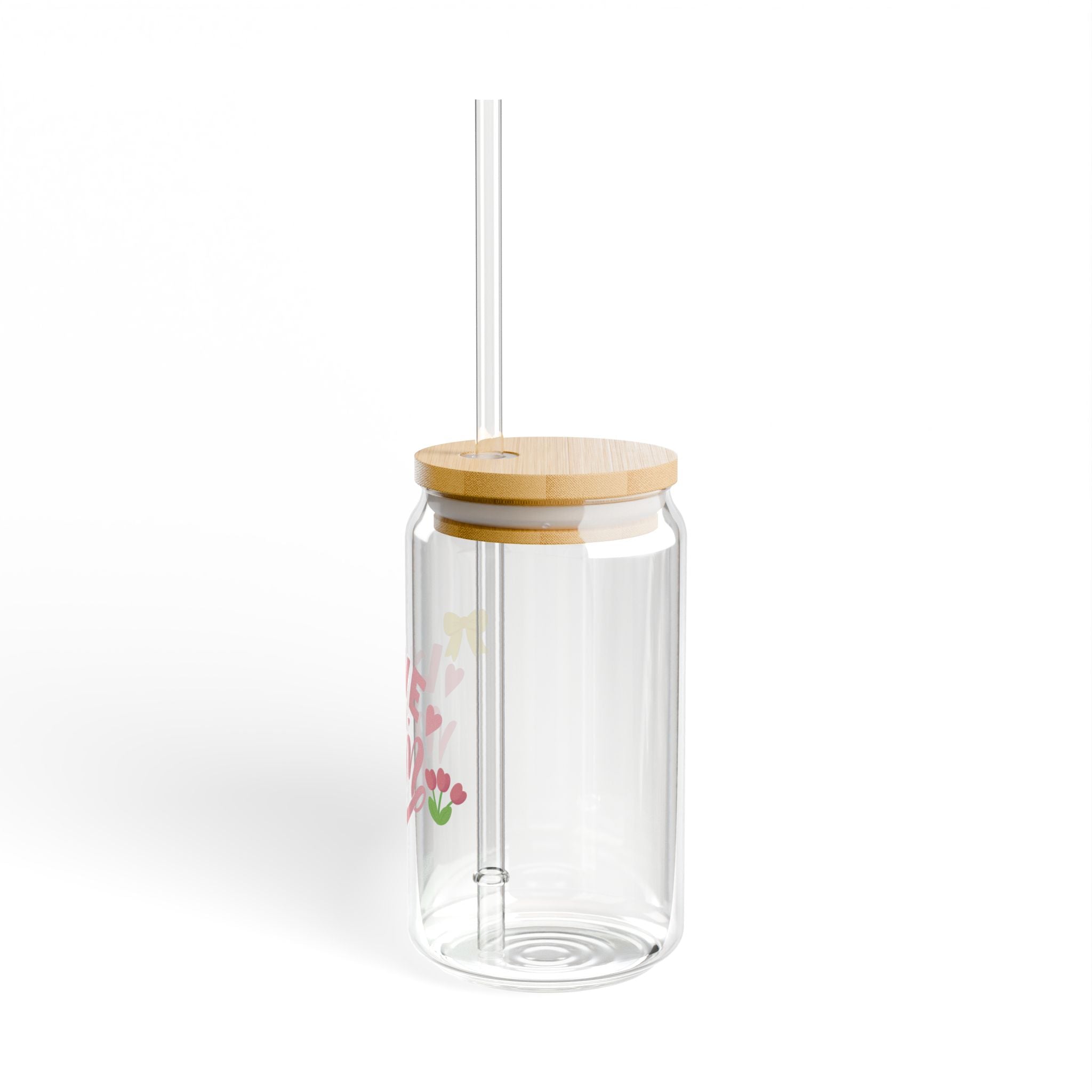 Mother's Day Sipper Glass "Love You Mom'