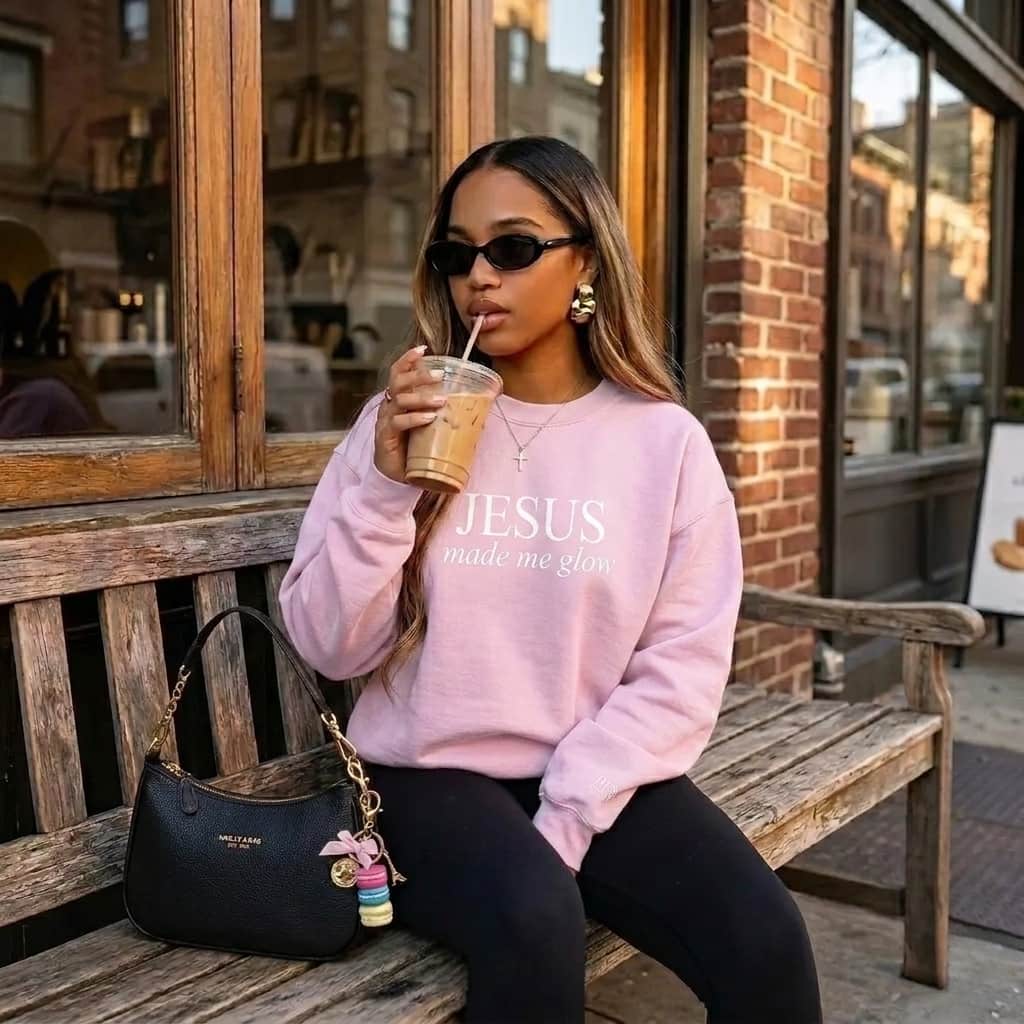 Jesus Made Me Glow Sweatshirt