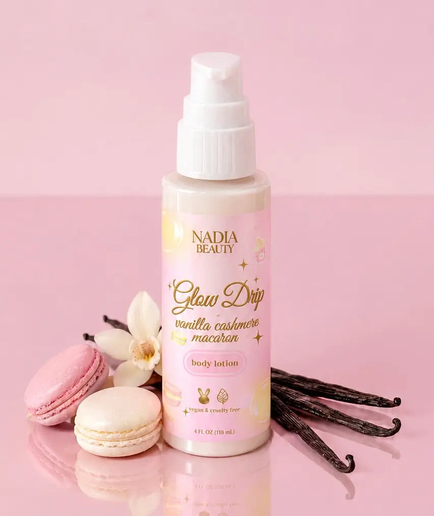 Glow Drip Travel Size Body Lotion - Vanilla Macaron Cashmere Scent