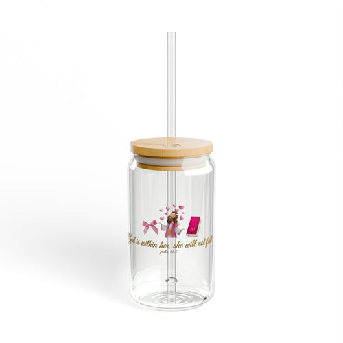 God is Within Her Glass Sipper