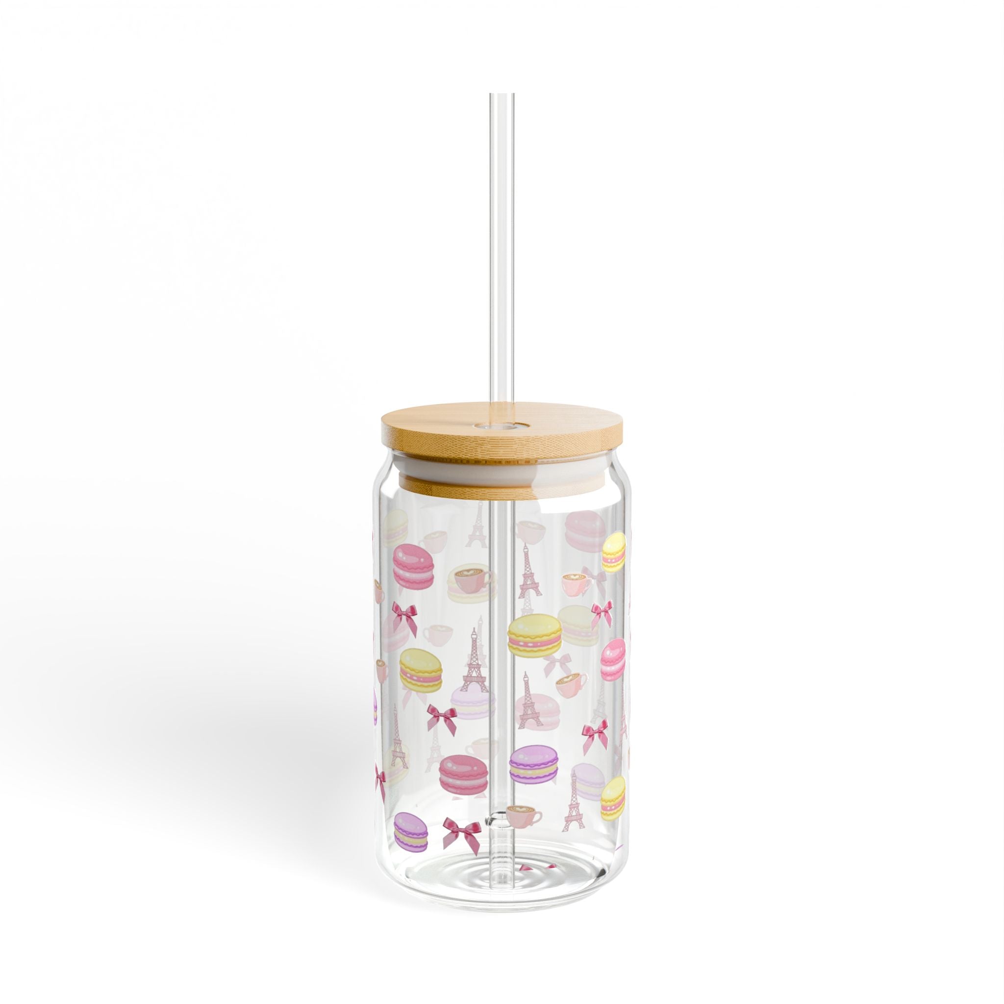Macaron Parisian Glass Sipper Tumbler