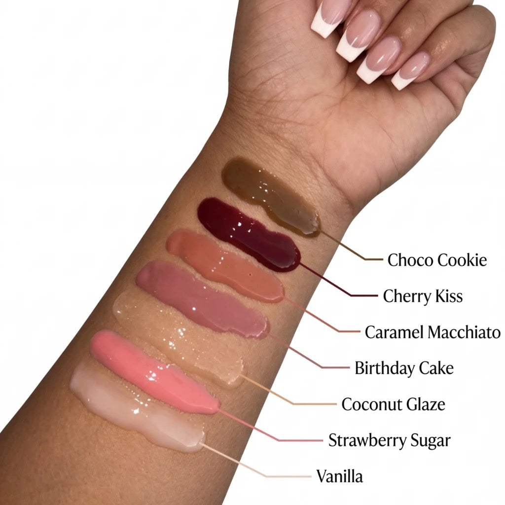 Dessert Lip Butter Tint – 7 Glossy Shades | Nadia Beauty