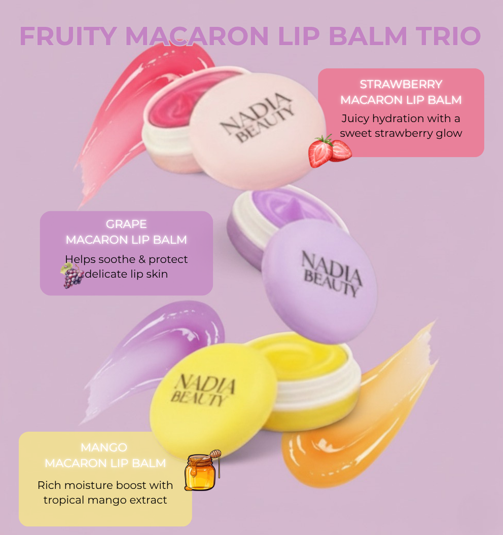 Fruity Trio Macaron Lip Balm