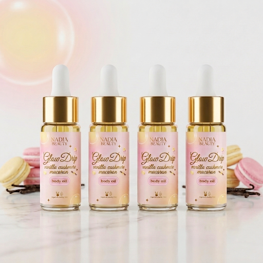 Glow Drip Vanilla Cashmere Macaron Body Oil Sample