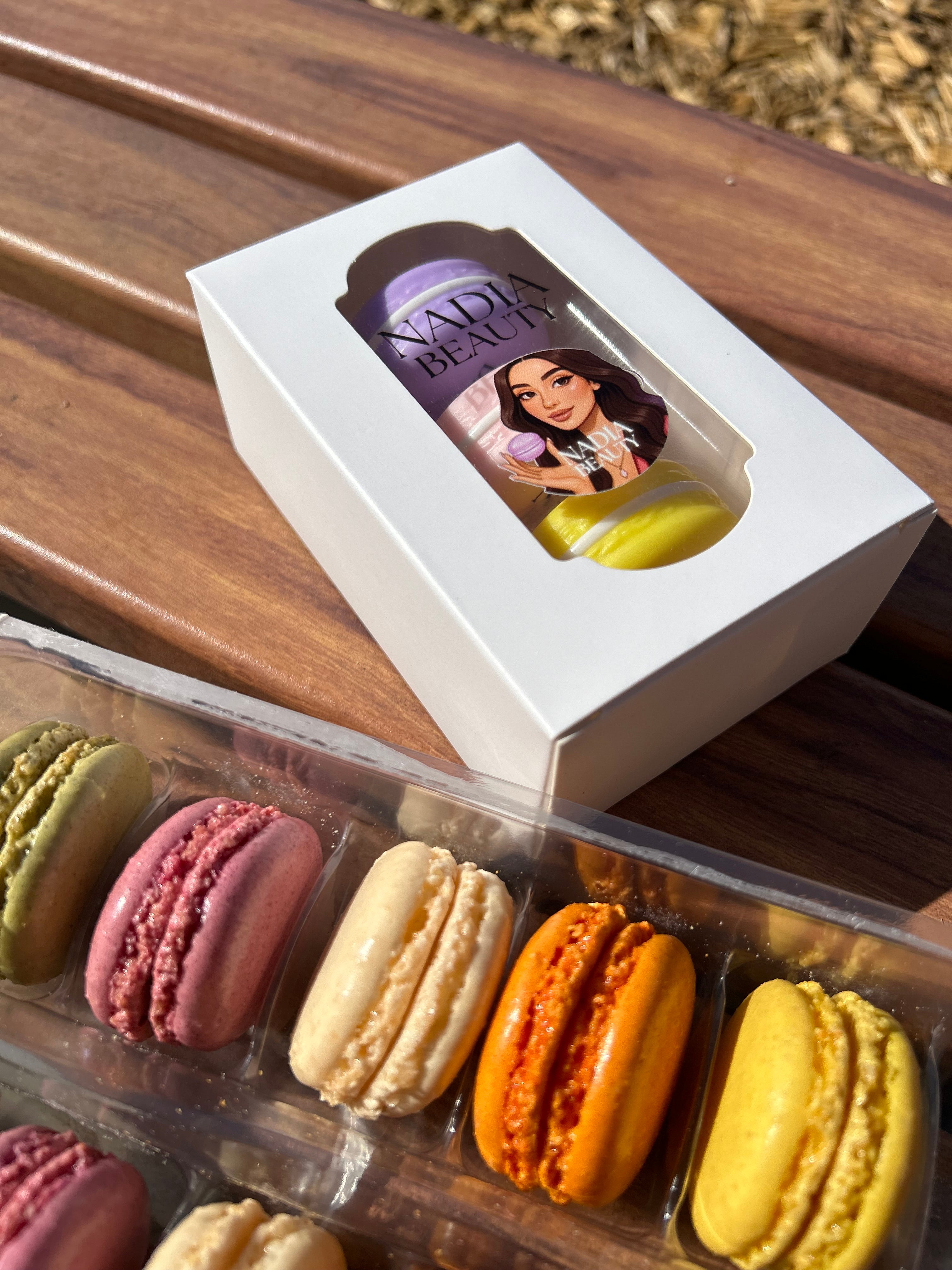 Fruity Macaron Lip Balm Trio – Hydrating Lip Balm Set