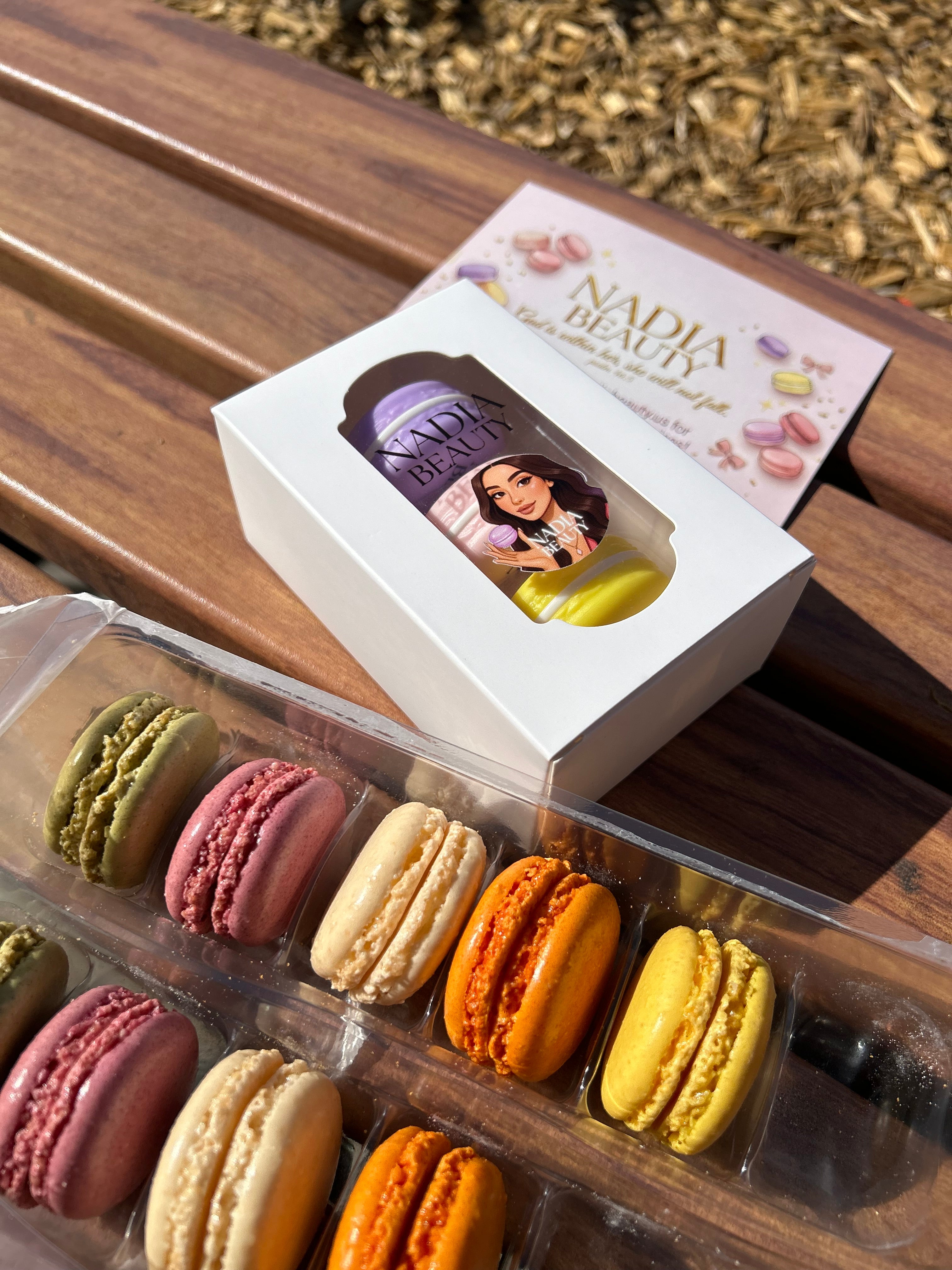 Fruity Macaron Lip Balm Trio – Hydrating Lip Balm Set