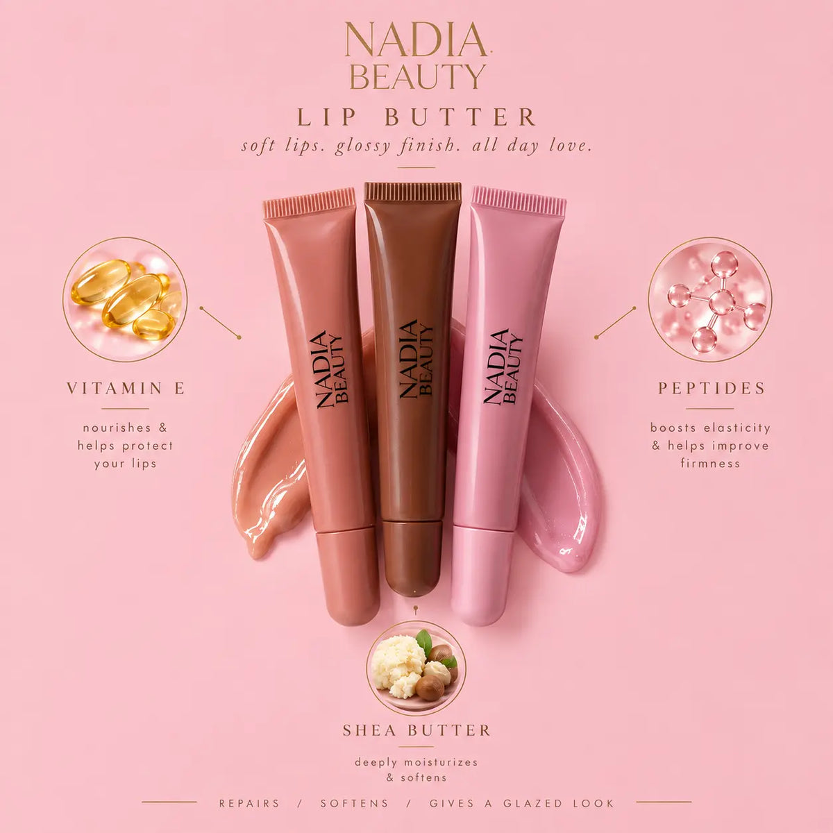Macaron Lip Butter Tints - 7 Glossy Tinted Shades