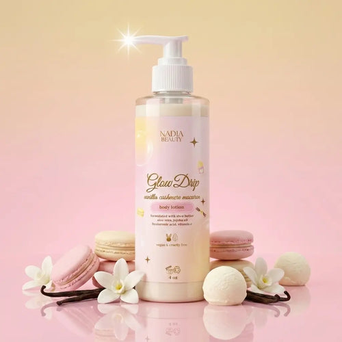 Glow Drip Body Lotion - Vanilla Cashmere Macaron Scented